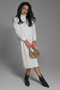 Платье теплое в рубчик