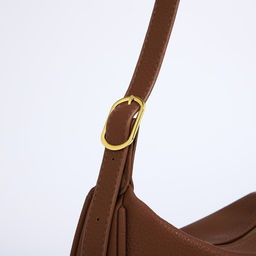 Сумка-багет на молнии, цвет коричневый - Simaland фото 4