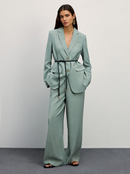 Однобортный жакет прямого кроя / Zarina  фото 2