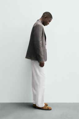 HERRINGBONE TEXTURED BLAZER - Zara фото 4