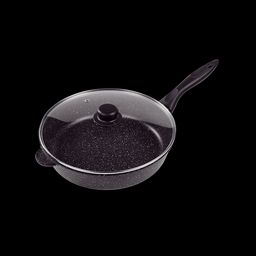 Сковорода 28 см, черная - Ярославна фото 5