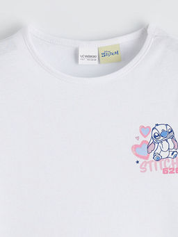 Stitch Bask?l? K?z ?ocuk Pijama Tak?m