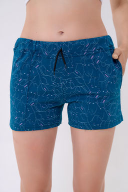 Шорты женские из кулирки Молодежные петроль