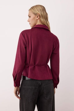 Murdum Baglama Detayl? Suet Gomlek TWOAW26GO00041 - Trendyolmilla фото 4