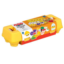 Игрушка-сортер "Яйца. Овощи и фрукты" 12 элем. (70081, "Десятое королевство") 3+