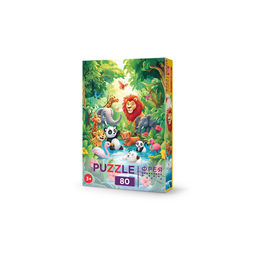 ФРЕЯ Пазл 80 элемент. PZL-80/01 Веселье в джунглях