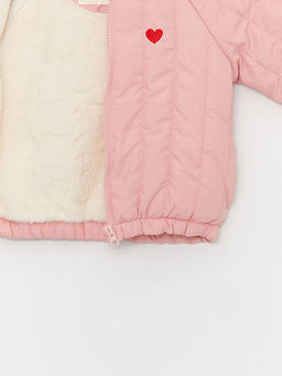 Kap??onlu Bask?l? K?z Bebek Mont - Waikiki фото 3