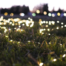 Цена за 2 шт. Гирлянда «Нить» 2 м роса, IP20, серебристая нить, 20 LED, свечение тёплое белое, USB