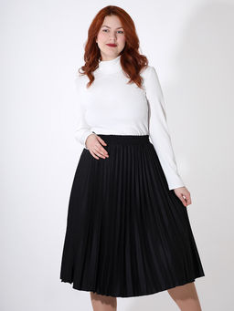 Юбка плиссе черного цвета