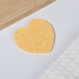 Цена за 2 шт. Спонж для умывания Сердце, 8.5?7.5 см, МИКС - Qf фото 3