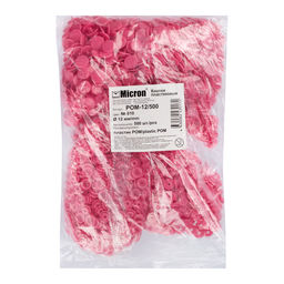 Кнопка Micron POM-12/500 Кнопки пластиковые пластик d 12 мм 500 шт. № 010 ярко розовый