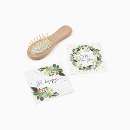 Набор новогодний подарочный Этель Рождественский венок полотенце 30?60 см и аксессуары (4 предмета)