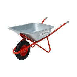 Тачка строительная, 1 пневмоколесо, груз/п 200 кг, объем 110 л, оцинкованный кузов 0,8 мм, Greengo  фото 18