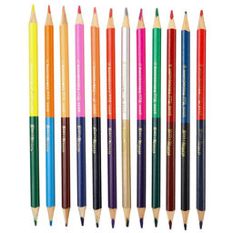 Цветные карандаши, 24 цвета, двусторонние, Маша и Медведь