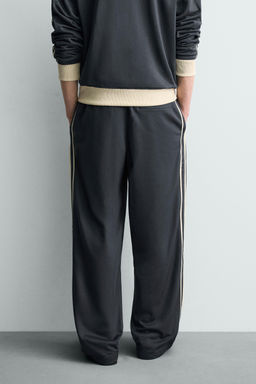 WIDE-LEG JOGGER TROUSERS WITH SIDE TAPING - Zara фото 22