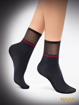 calz. MICRO CUORI 50 носки (сердечки) - blu