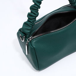 Сумка-багет на молнии, цвет зелёный - Simaland фото 7