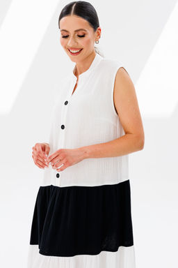 Платье Lars Style 939 черный, белый