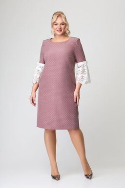 Платье Svetlana Style 1666 какао+горох