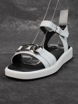 08-PED134-1 WHITE Босоножки женские (натуральная кожа)