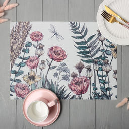 Салфетка на стол Доляна Цветы 40*29см