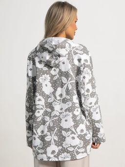 Жакет летний Фловерс (серо-белый) Б15579-18М