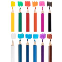 Лео ШколаСад Набор двусторонних карандашей LSDCP-06 заточенный 10 х 12 цв. в блистерной упаковке