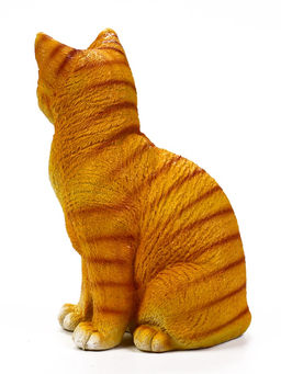 Садовая фигура из полистоуна «Кошка», 28×15×18 см