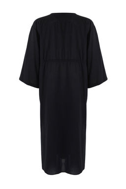 TRENDYOLMILLA Zebra Desenli Maxi Dokuma Buzgu Detayl? %100 Pamuklu Plaj Elbisesi TBESS25EL00017
