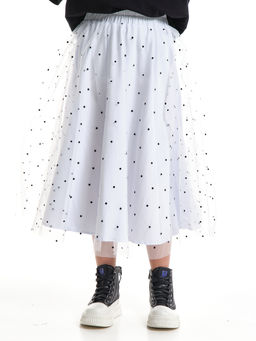 Юбка пачка длинная из фатина 22-7608 черный/зол. звезды - Mini maxi фото 56