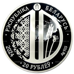 20 рублей 2024 года Белоруссия 10 лет Евразийскому экономическому союзу