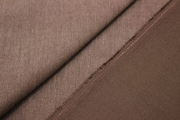 Джинс с ворсом цв.Коричневый винтаж, ш.1.5м, хлопок-100%, 330гр/м.кв - Купава фото 2