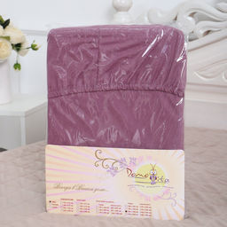 Простыня на резинке Атра 140х200х20, цвет клюква в сахаре бязь 120г/м, хлопок  фото 5