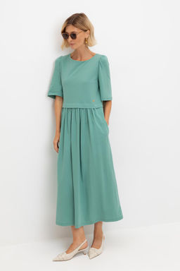 ЕВТ 5083/малахитовый зеленый платье жен