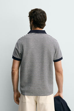 POLO REGULAR FIT ESTRUCTURA RAYAS / rayas - Zara фото 3
