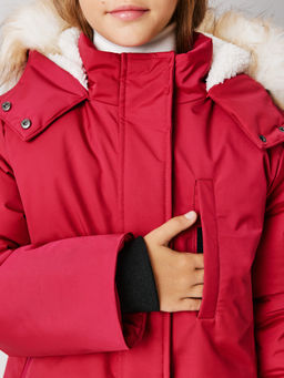 ACOOLA / Пальто детское для девочек Ida фуксия  фото 4