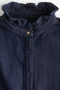 Blusa denim con ribetes de volante - H&m фото 8