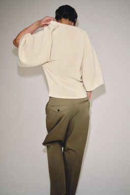 JERSEY OVERSIZE PUNTO / Crudo medio - Zara фото 3