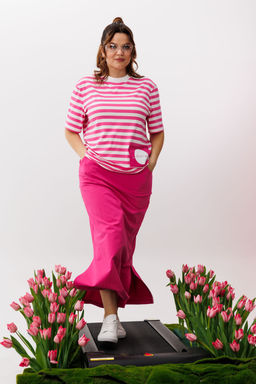 Костюм Michel Chic 1405 розовый, полоска  фото 5