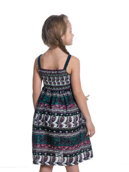 Платье "Boho" для девочки 33-1131 зеленый
