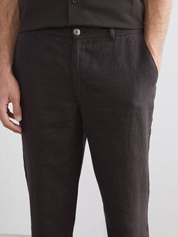 Standart Kal?p %100 Keten Erkek Pantolon