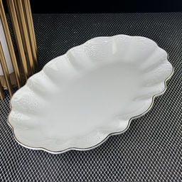 226-190 Блюдо 46см MARIA GOLD в под.уп.(х6)Фарфор - Lenardi фото 3