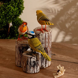 Сувенир "Три птички" дерево 20х15х27 см