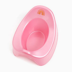 Горшок детский Крошка Я «Радуга», розовый