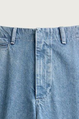 PANTAL?N CHINO DENIM STRAIGHT FIT / Azul claro - Zara фото 8