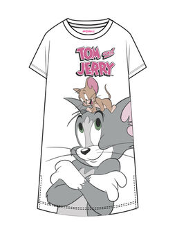 Сорочка ночная PlayToday Tom&Jerry для девочки из хлопка с эластаном в ассортименте фото 5