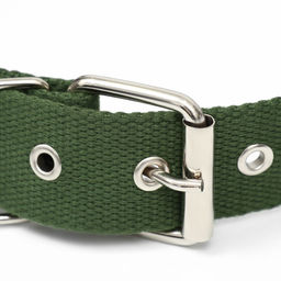 Ошейник брезентовый однослойный, 72 х 3,5 см, хаки - Пижон фото 3