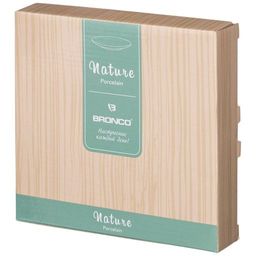 НАБОР ТАРЕЛОК ПИРОЖКОВЫХ BRONCO NATURE 2 ШТ. 17 СМ МЯТНЫЙ (КОР=16НАБ.)  фото 2