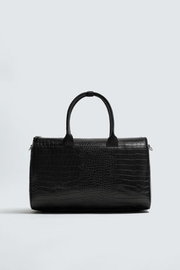 EMBOSSED MOCK CROC TRAVEL BAG