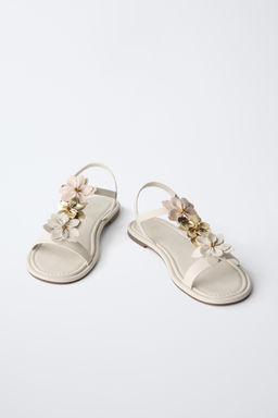 SANDALIA FLORES / Blanco - Zara фото 3